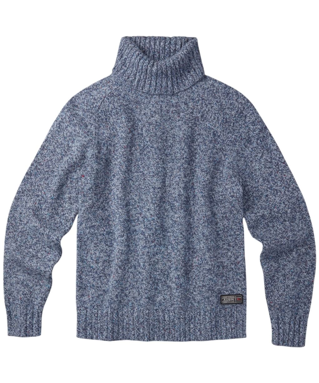Men's Aubin Caster Donegal Roll Neck Sweater - Indigo