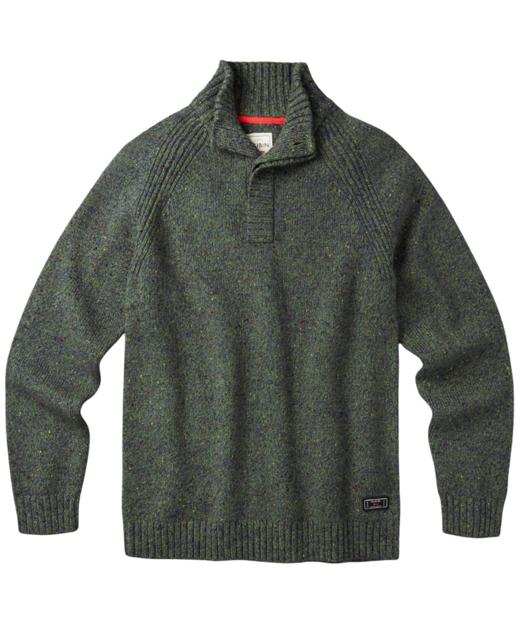 Men's Aubin Firsby Button Neck Sweater - Khaki