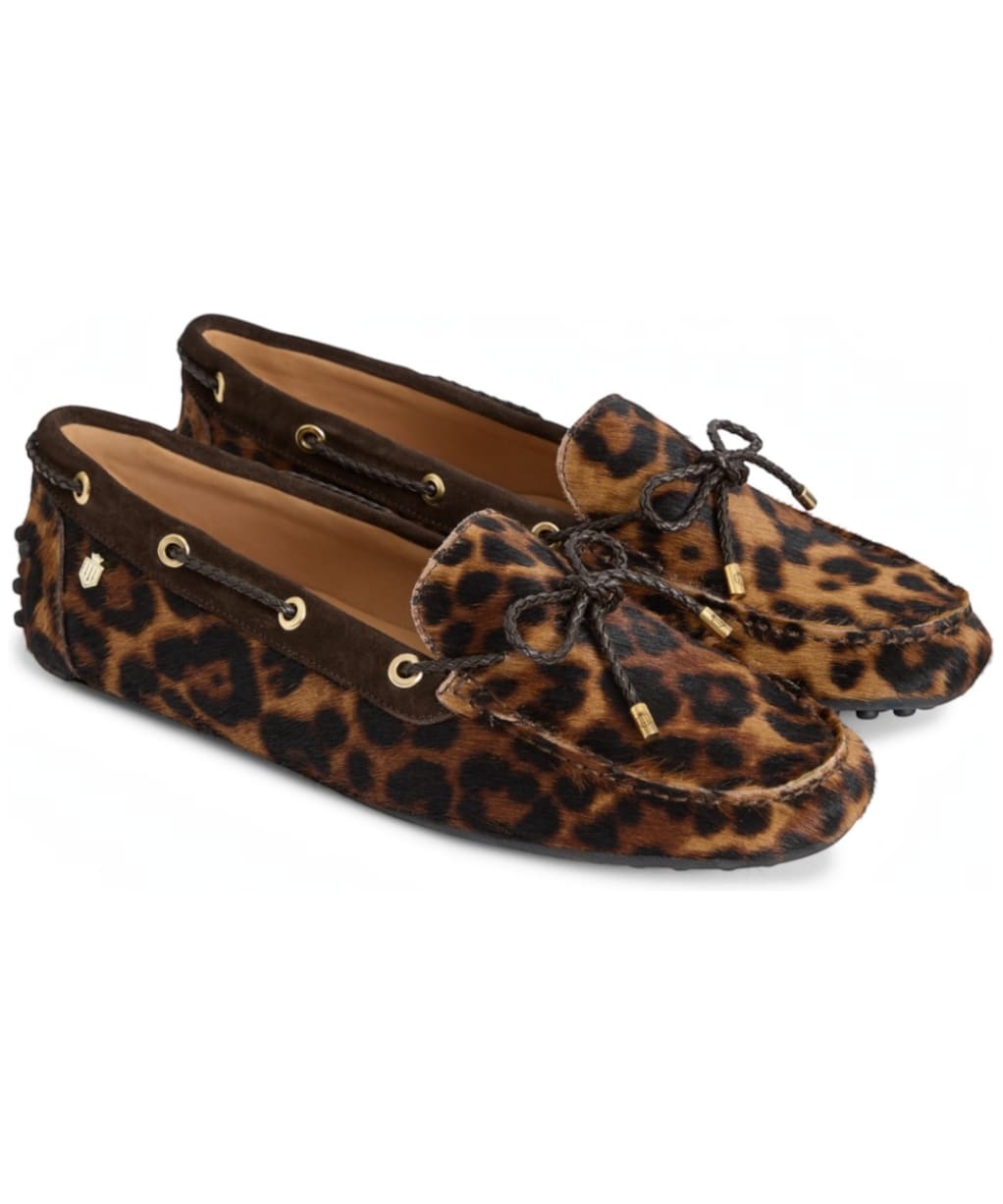 Fairfax & Favor Henley Driving Shoes - Leopard