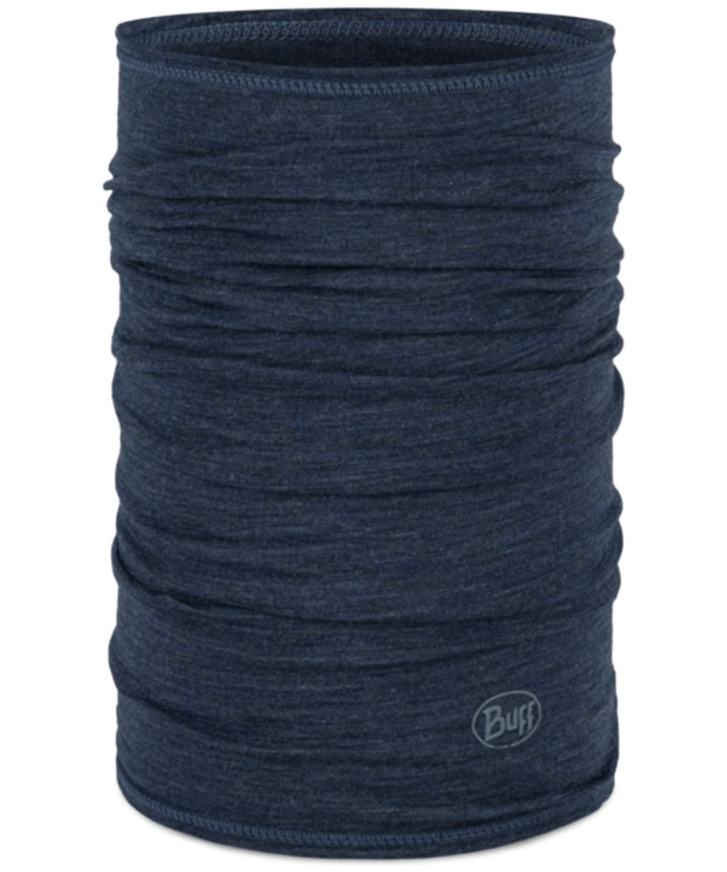 Buff Merino Lightweight Solid Necktube - Night Blue