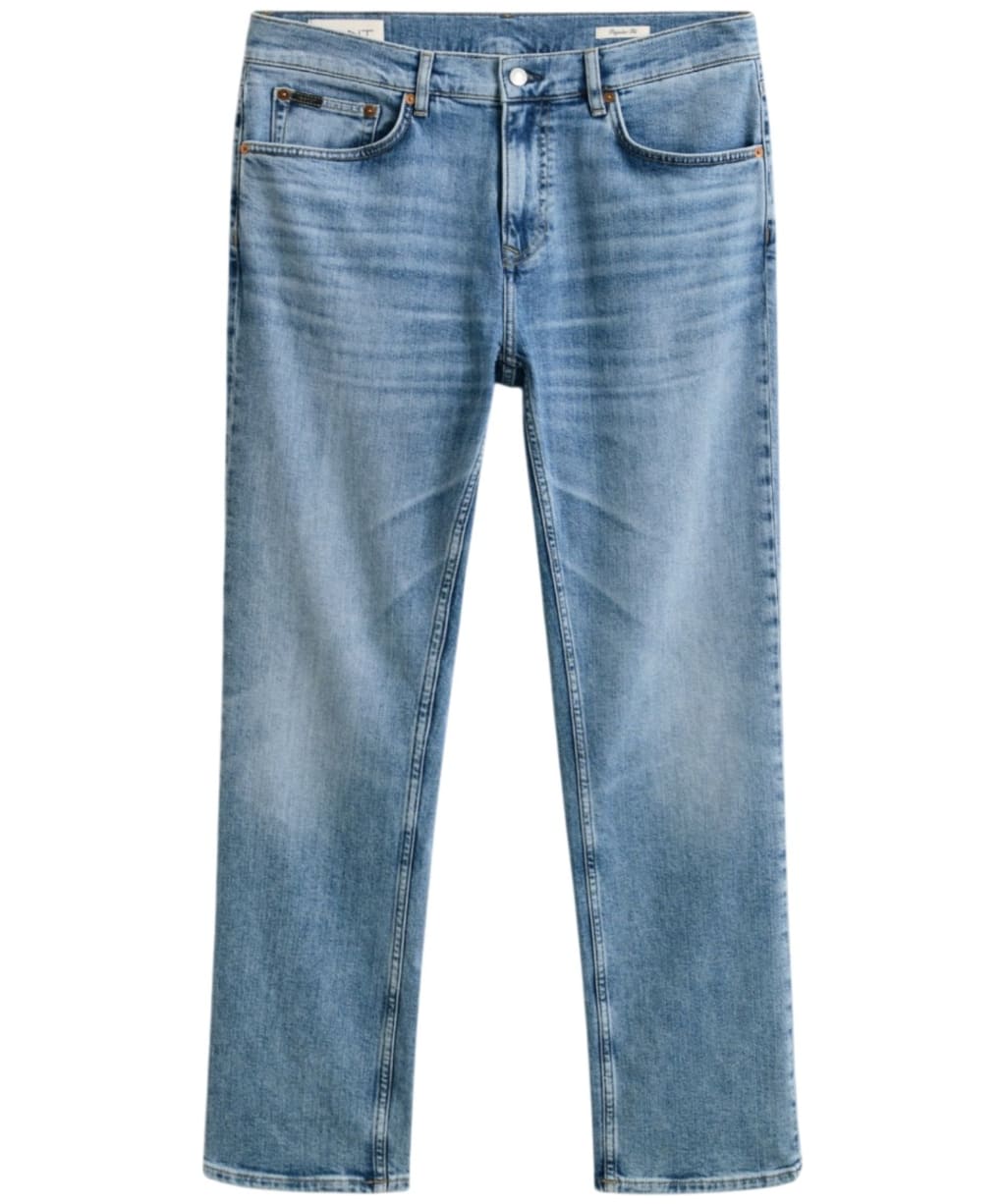 Men's GANT Regular Fit Jeans - Semi Light Worn In