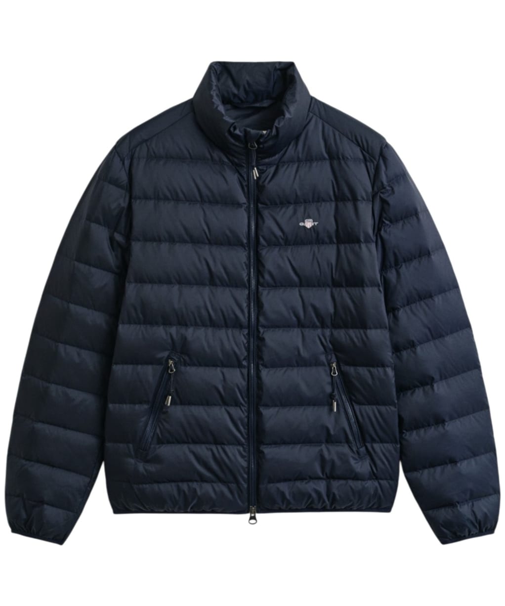 Men's GANT Light Down Jacket - Evening Blue