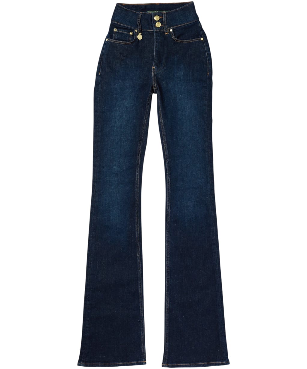 Women's Holland Cooper High Rise Flared Jeans - Deep Indigo