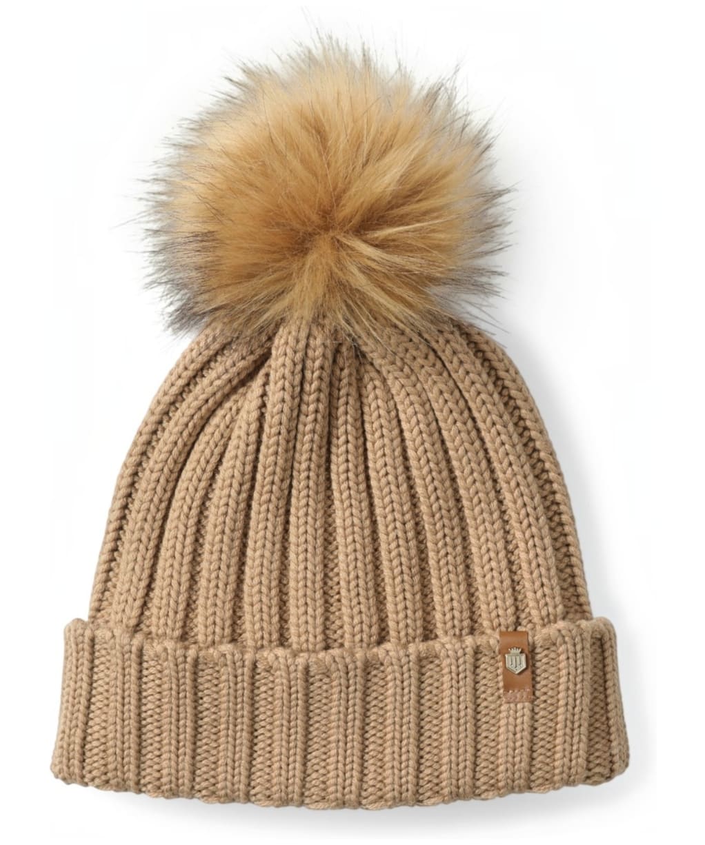 Women's Fairfax & Favor Signature Bobble Hat - Camel