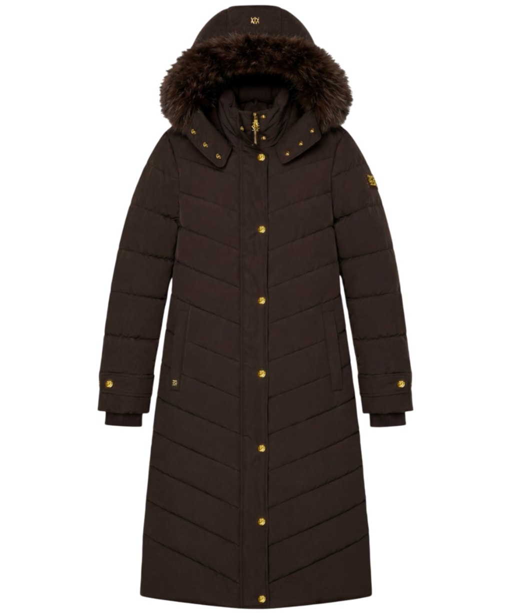 Women's Holland Cooper Chamonix Quilted Coat - Heraldic Chocolate