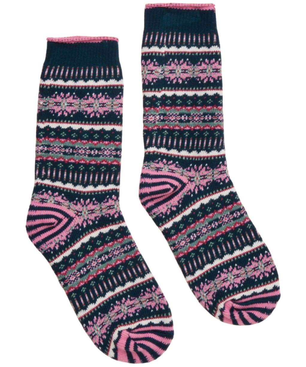 Women's Joules Lucille Fairisle Socks - Navy