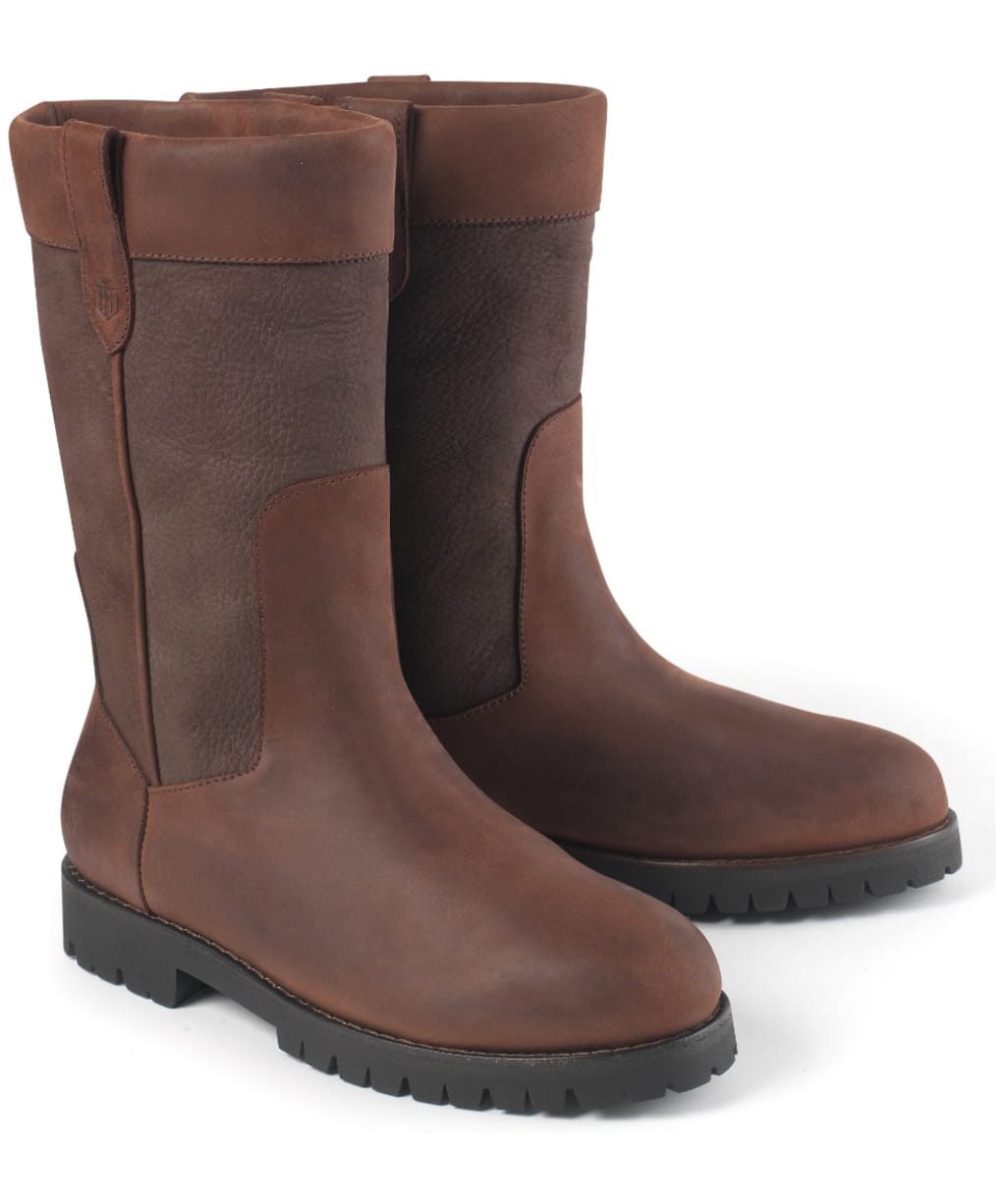 Women's Fairfax & Favor Burghley Mid Calf Boots - Mahogany