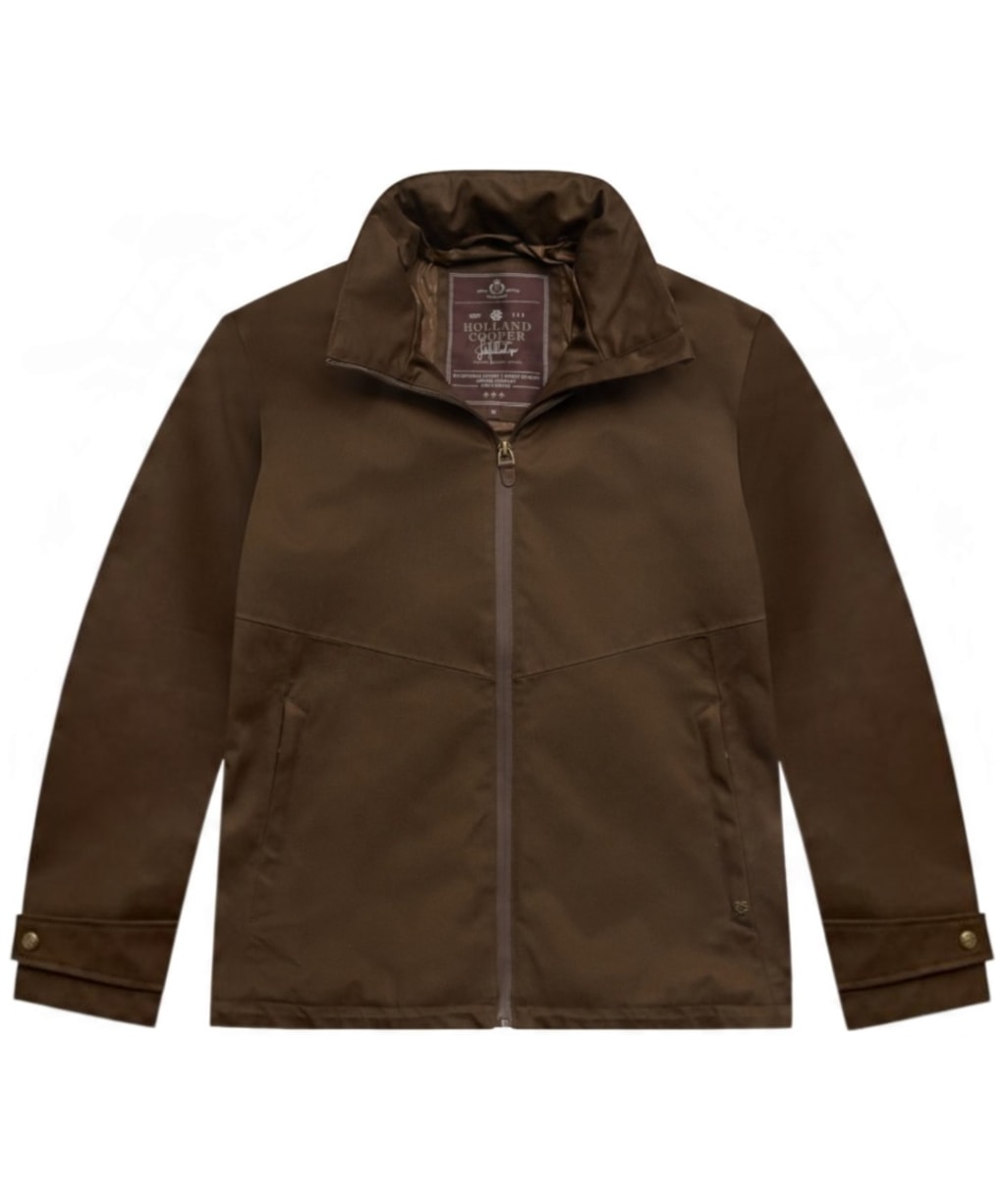 Men's Holland Cooper Essential Waterproof Jacket - Olive Brown