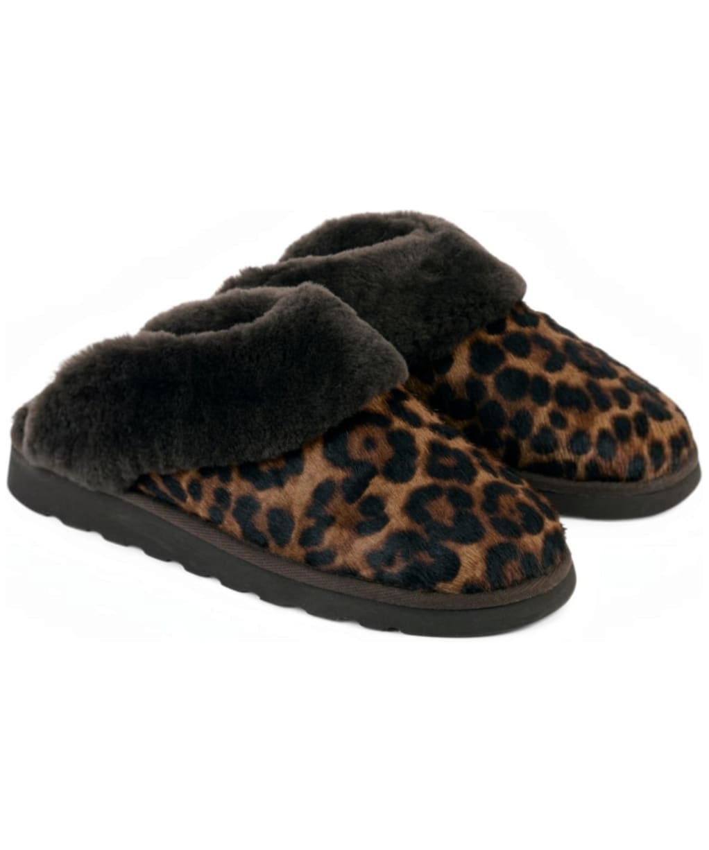Fairfax & Favor Glencoe Mule Slippers - Leopard