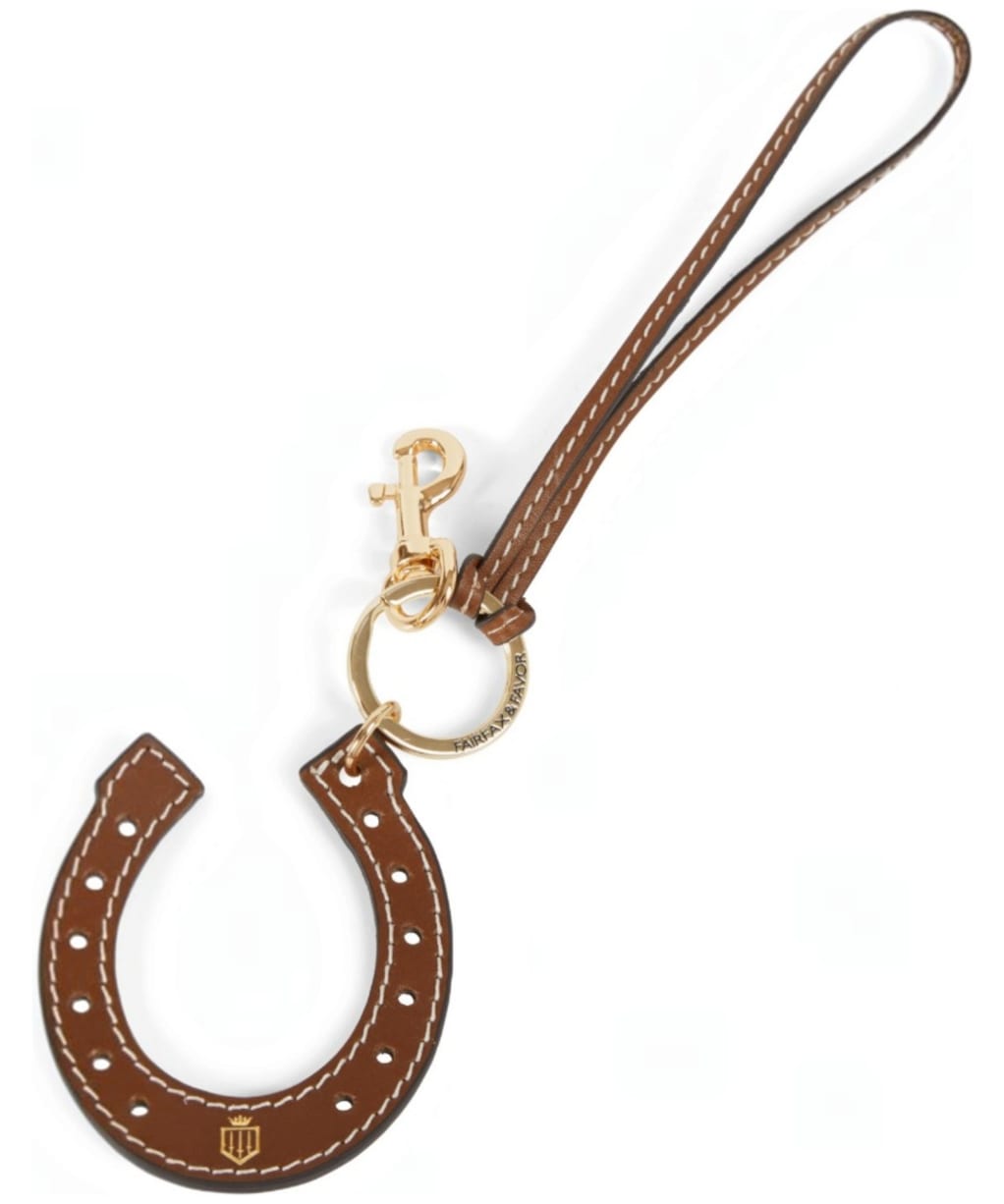 Fairfax & Favor Horse Shoe Bag Charm - Tan