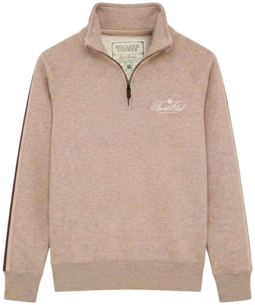 Women's Holland Cooper Sports Club Quarter Zip Sweat - Latte Marl