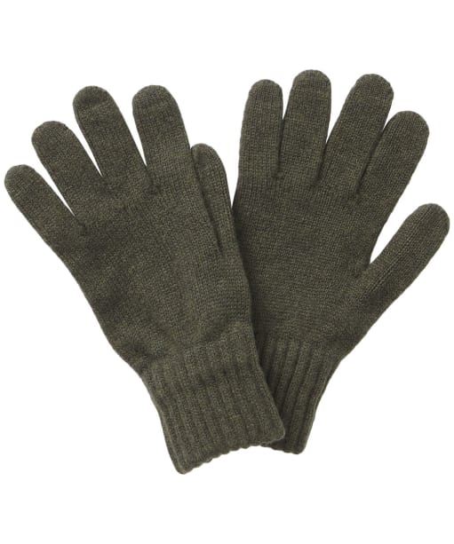 Men's Barbour Lambswool Gloves - Olive