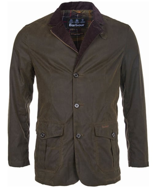 Barbour Lutz Waxed Jacket - Olive