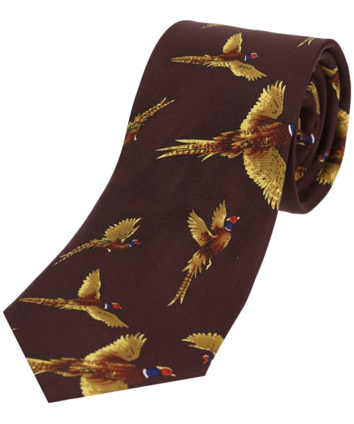 Soprano Flying Pheasants Tie - Wine