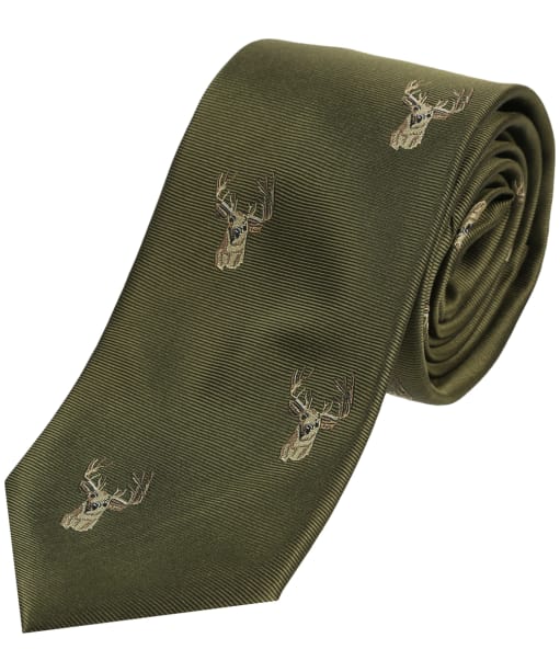 Soprano Stags Head Tie - Green
