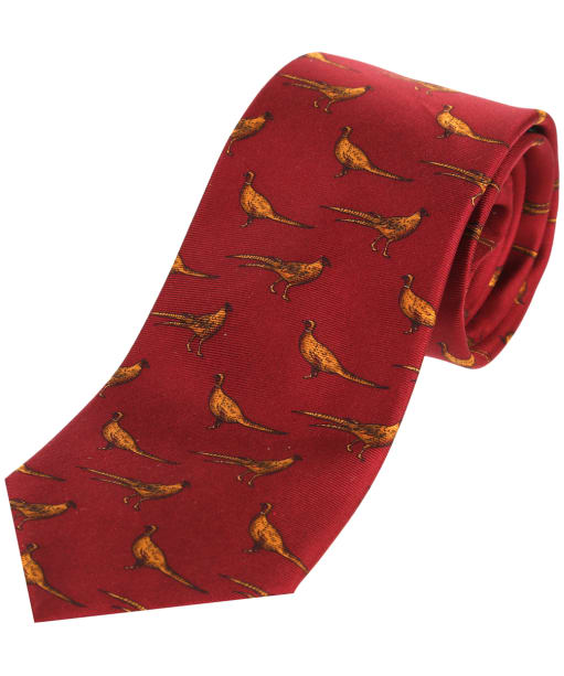 Soprano Standing Pheasants Tie - Red
