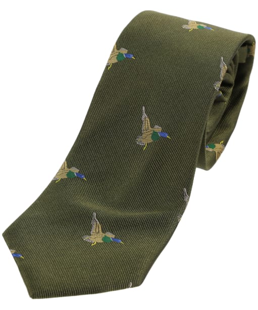 Men's Soprano Green Flying Ducks Tie - Country Green