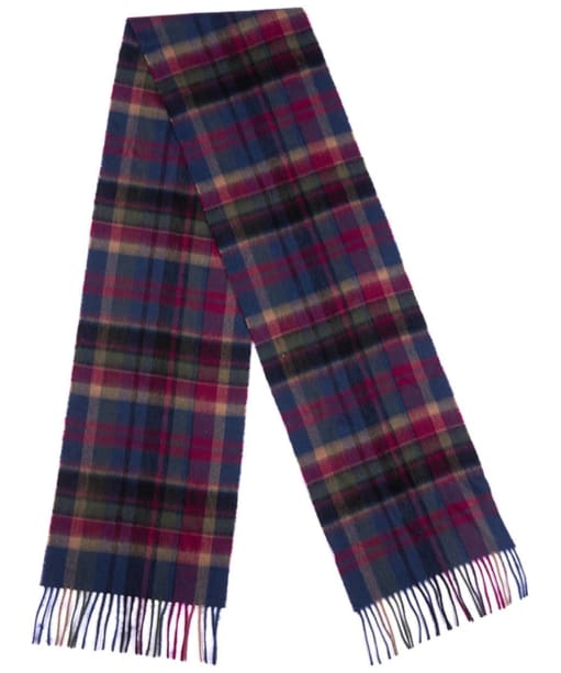 Women's Barbour Vintage Winter Plaid Scarf - Navy