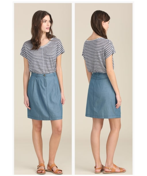 Women’s Seasalt Riffler Skirt - Indigo Light Wash