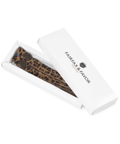 Women's Fairfax & Favor Boot Tassels - Tan Leopard Suede 