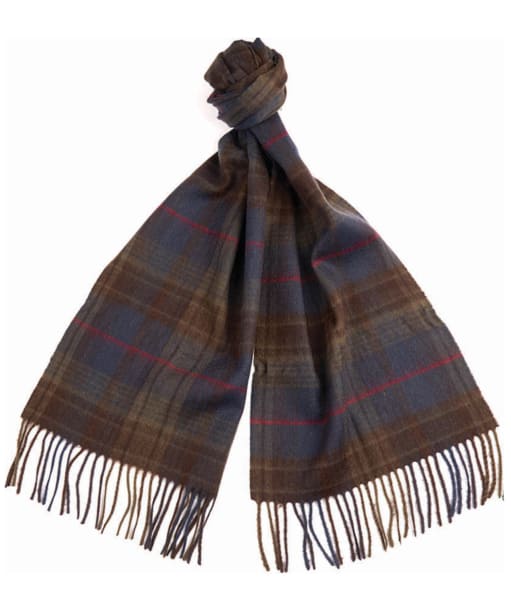 Barbour Brignall Lambswool Scarf - Olive / Brown