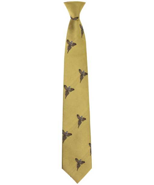 Men's Soprano Flying Pheasant Print Tie - Gold