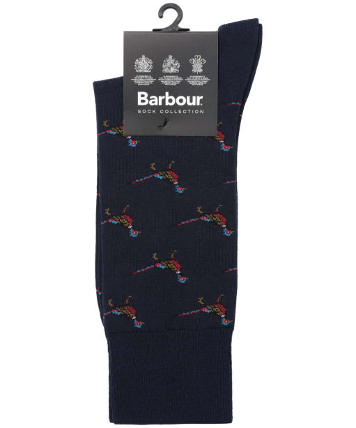 Men's Barbour Mavin Socks - Navy / Pheasant