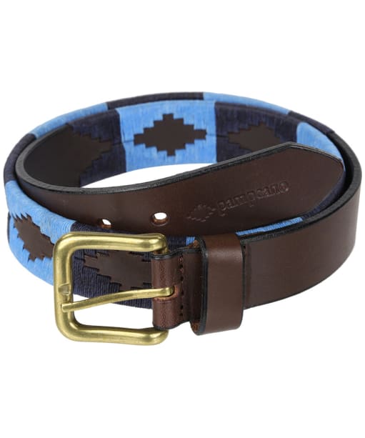 pampeano Leather Polo Belt - Azules