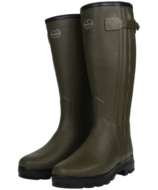 Men’s Le Chameau Chasseur Fourree Wellington boots – 41cm calf - Vert Chameau