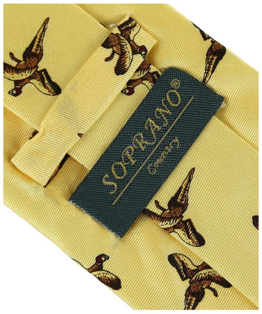 Men's Soprano Flying Pheasant Country Tie - Pastel Yellow