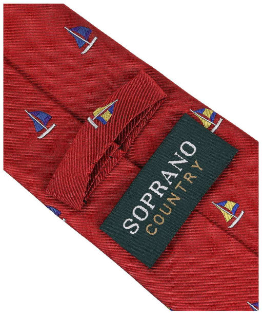 Men’s Soprano Sailing Boats Silk Tie - Red