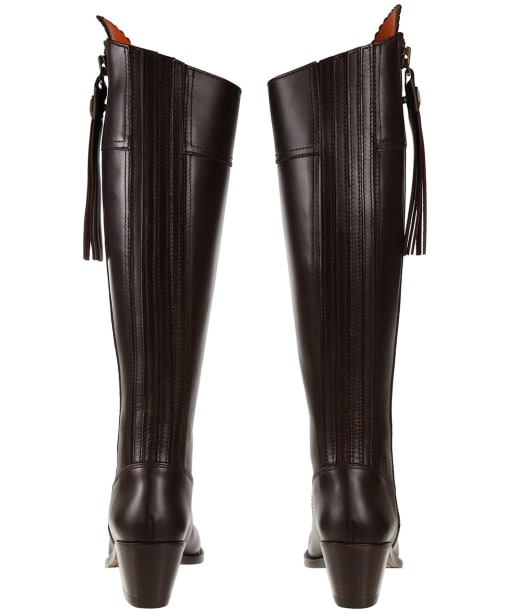 Women’s Fairfax & Favor Regina Heeled Leather Boots - Mahogany Leather