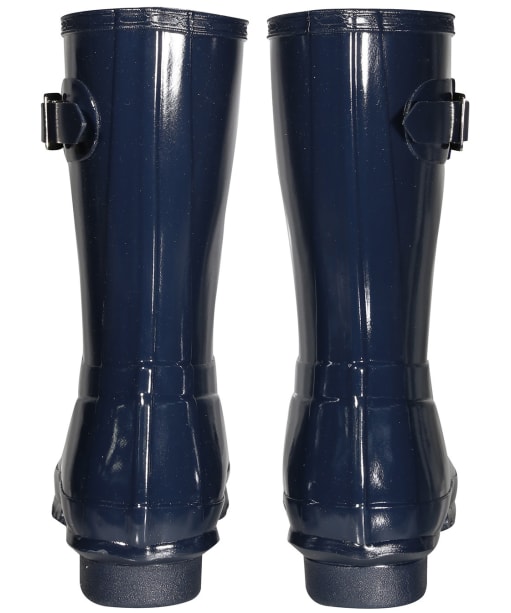 Women's Hunter Original Short Gloss Wellington Boots - Navy