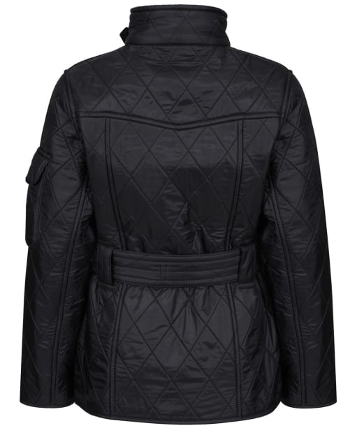 Girl’s Barbour International Quilted Jacket, 2-9yrs - Black