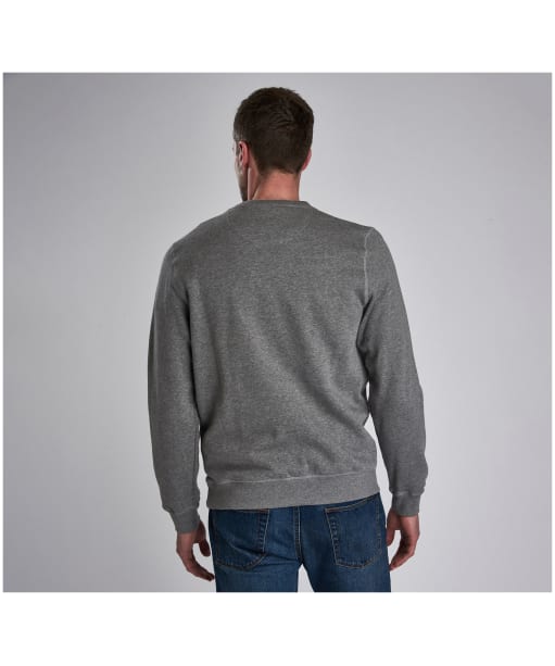 Men’s Barbour International Large Logo Sweater - Anthracite Marl