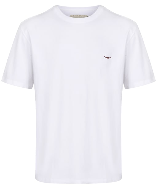 Men's R.M. Williams Parson T-Shirt - White / Chestnut