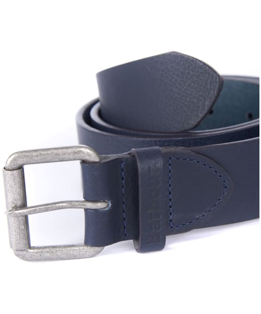 Barbour Allaton Leather Belt - Navy