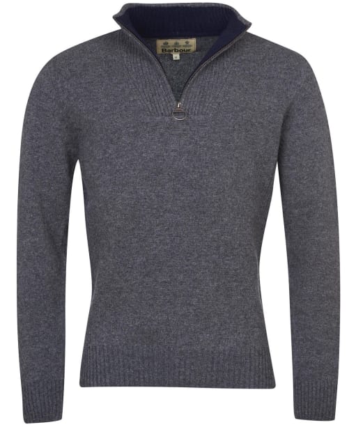 Men's Barbour Nelson Half Zip Sweater - Storm Grey
