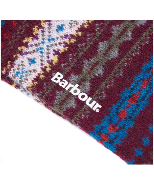 Men's Barbour Boyd Socks - Burgundy