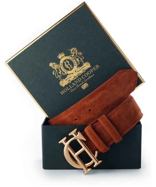 Women’s Holland Cooper Classic Suede Belt - Tan
