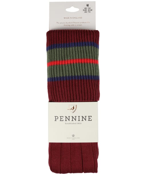 Pennine Nelson Cotton Socks - Port