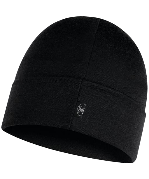 Buff Merino Heavyweight Beanie - Black