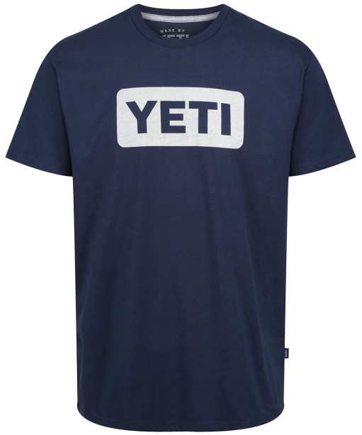 Yeti Logo Badge Short Sleeve T-Shirt - Navy / White