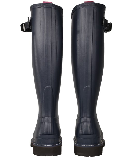 Women’s Hunter Balmoral Commando Sole Boots – Tall - Navy / Peppercorn