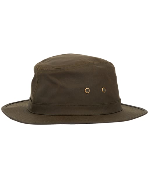 Men's Barbour Dawson Wax Safari Hat - Olive