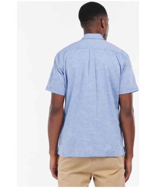 Men's Barbour Nelson S/S Summer Shirt - Blue