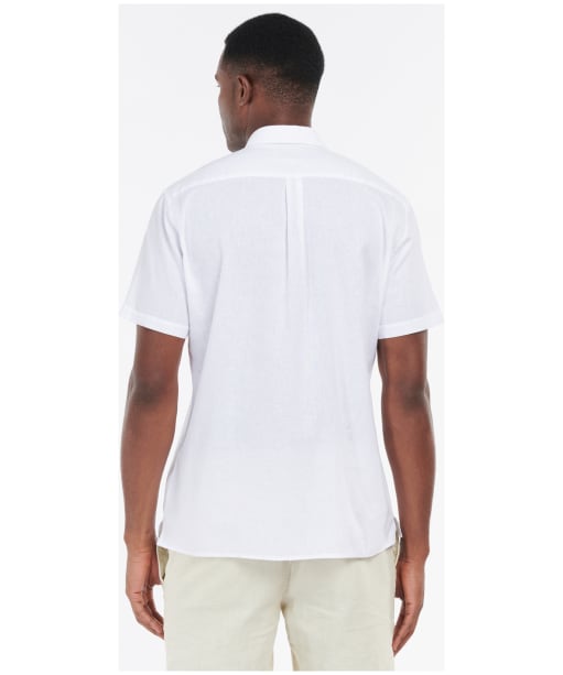 Men's Barbour Nelson S/S Summer Shirt - White