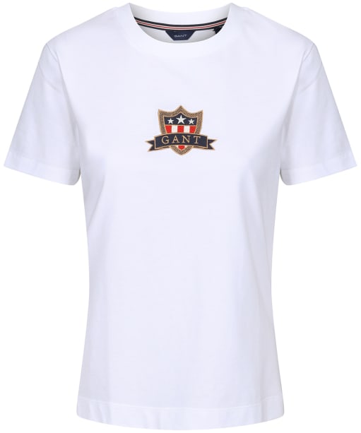 Women’s GANT Banner Shield T-Shirt - White