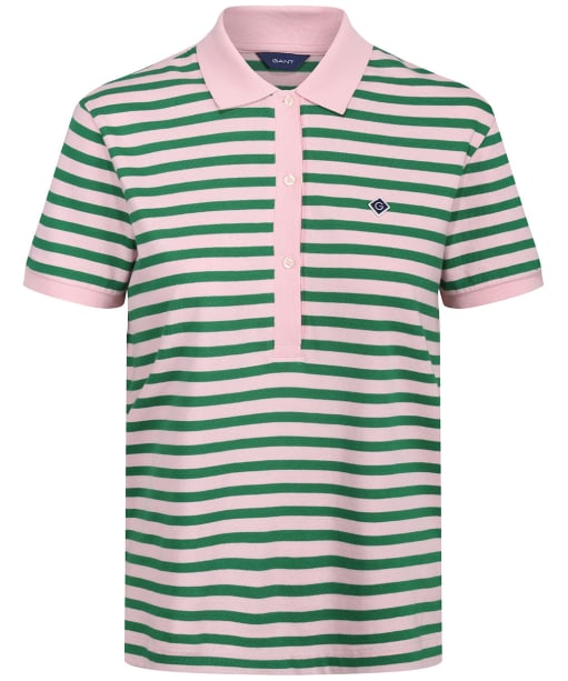 Women’s GANT Icon G Stripe Polo - Lavish Green