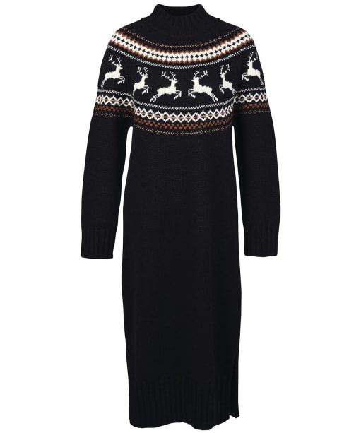 Kingsbury Knitted Dress                       - Black